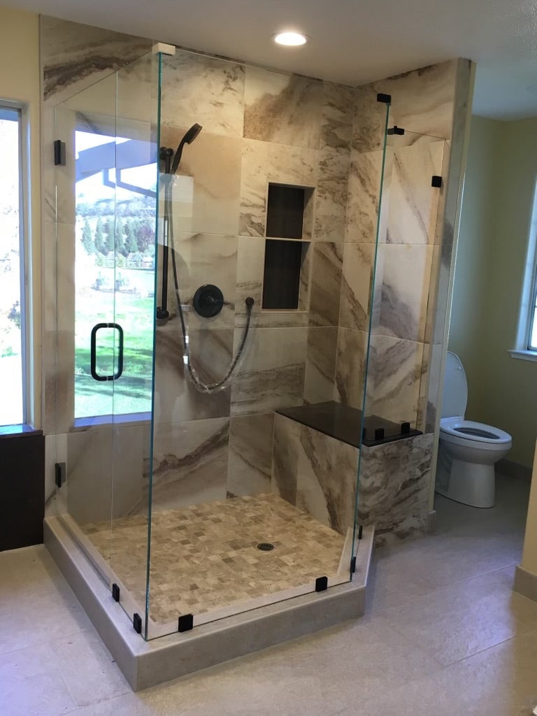 A project of Shower Glass Doors Installed by Blossom Hill Glass