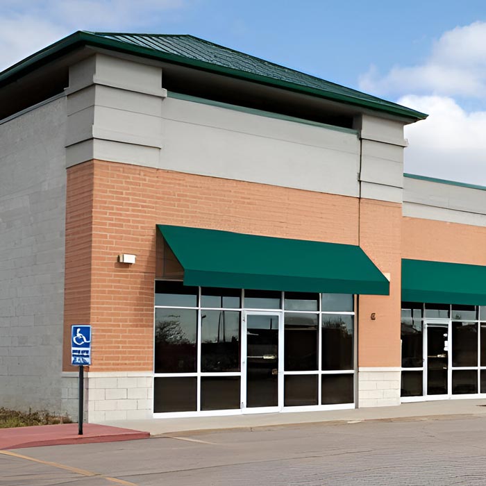 commercial shopping center exterior